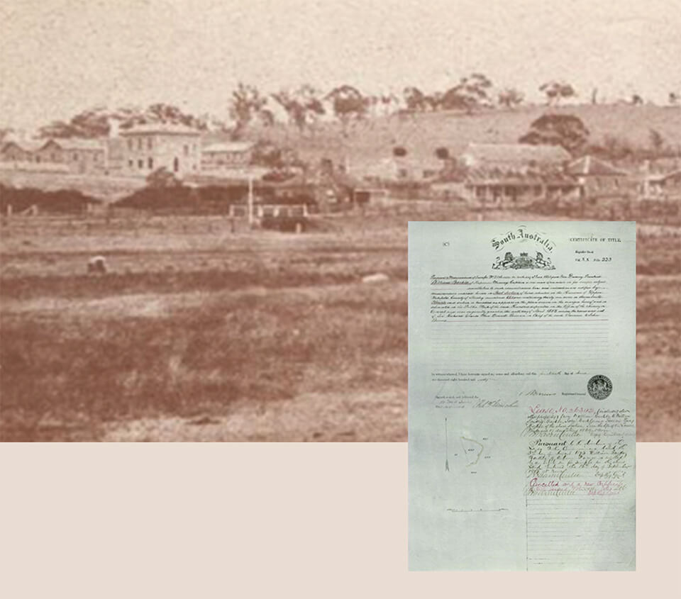 Top: Auburn North 1862; Bottom: Certificate of Title for Koonowla 1861